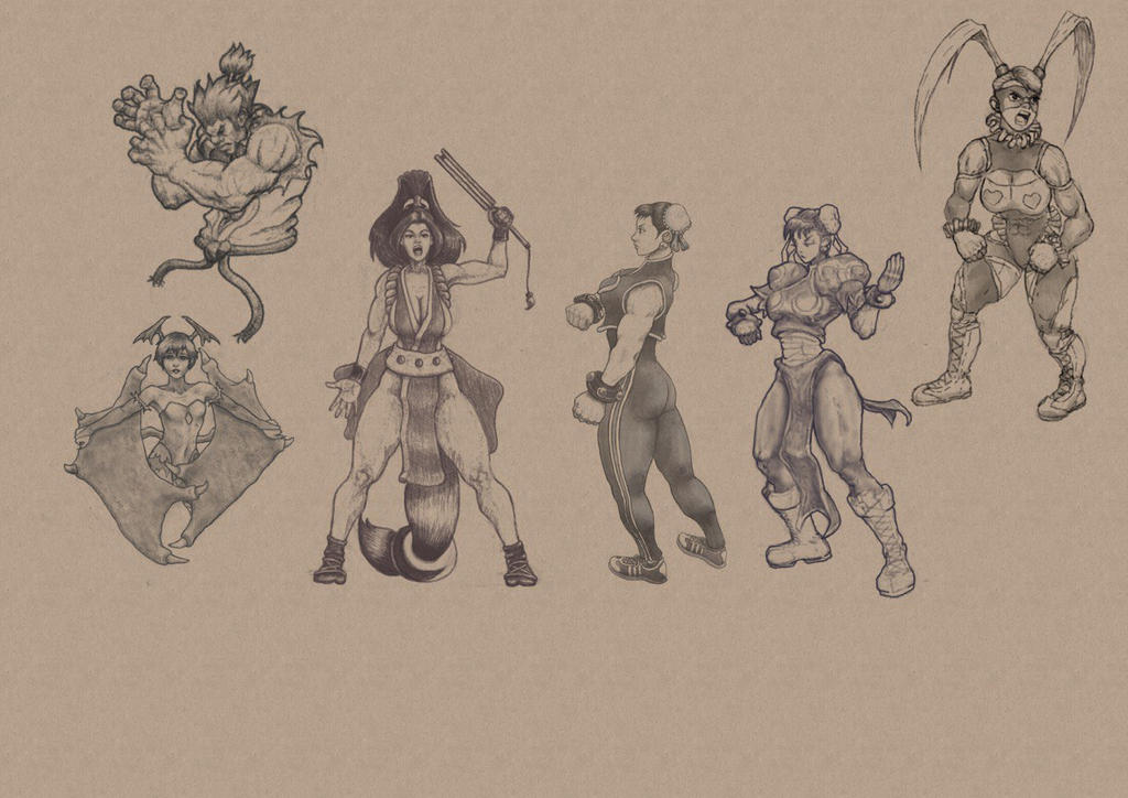 Character Fighting Roles Fighting game Characters by SlipperyVillain on DeviantArt