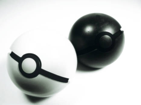 Black and White Pokeballs