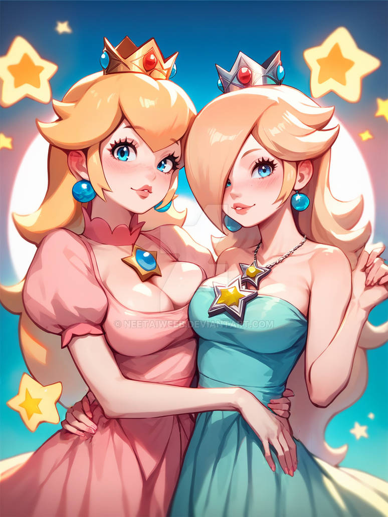 Princess Peach And Princess Rosalina Waiting By NEETaiWeeb On DeviantArt princess-peach-and-princess-rosalina-waiting-by-neetaiweeb-on-deviantart