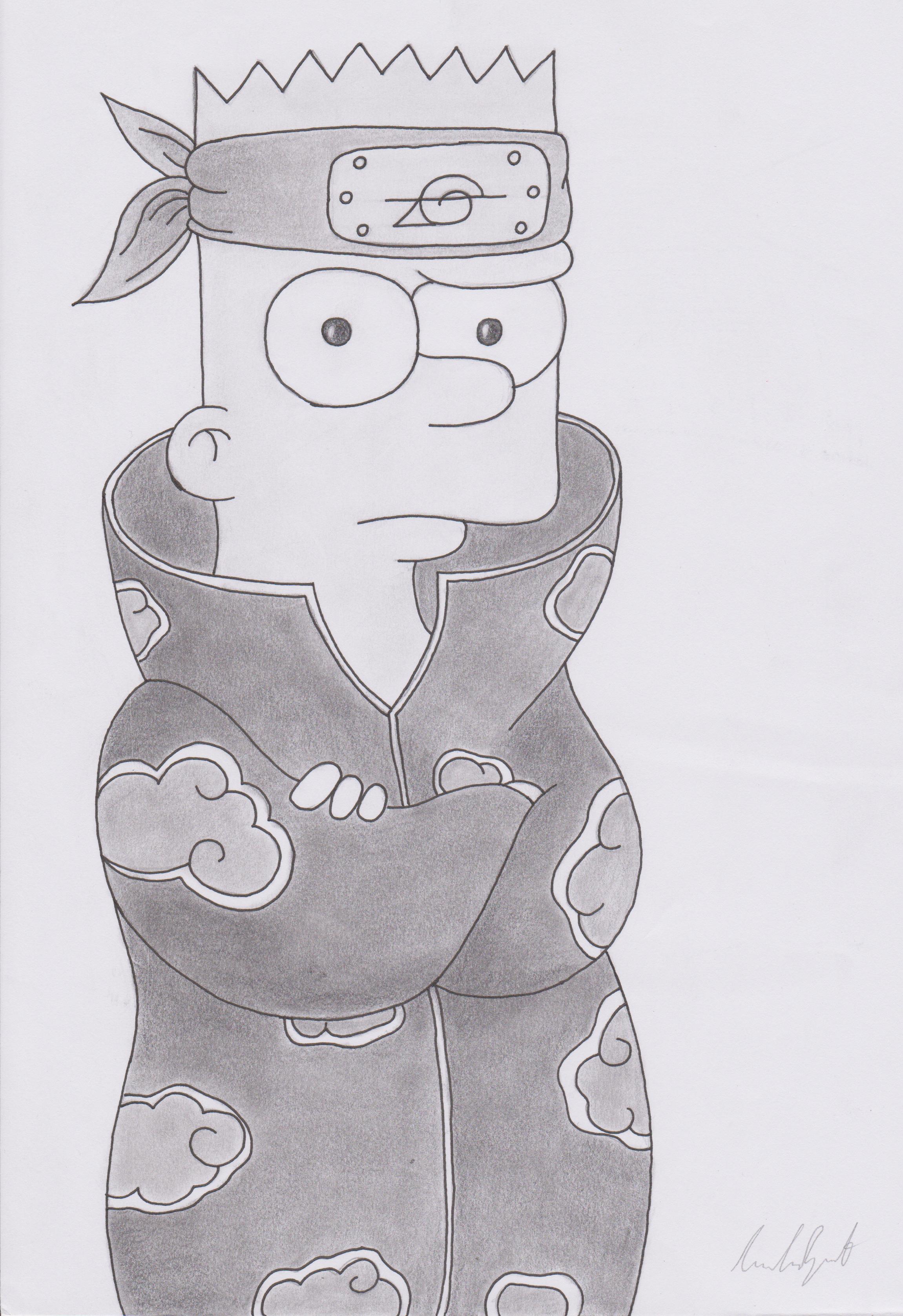 Desenho de Bart 2 pintado e colorido por Kakkak o dia 16 de Outobro do 2012