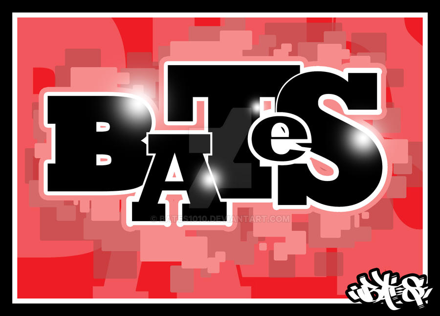 Bates Lettering Bates_pinklogo by Bates1010 on DeviantArt