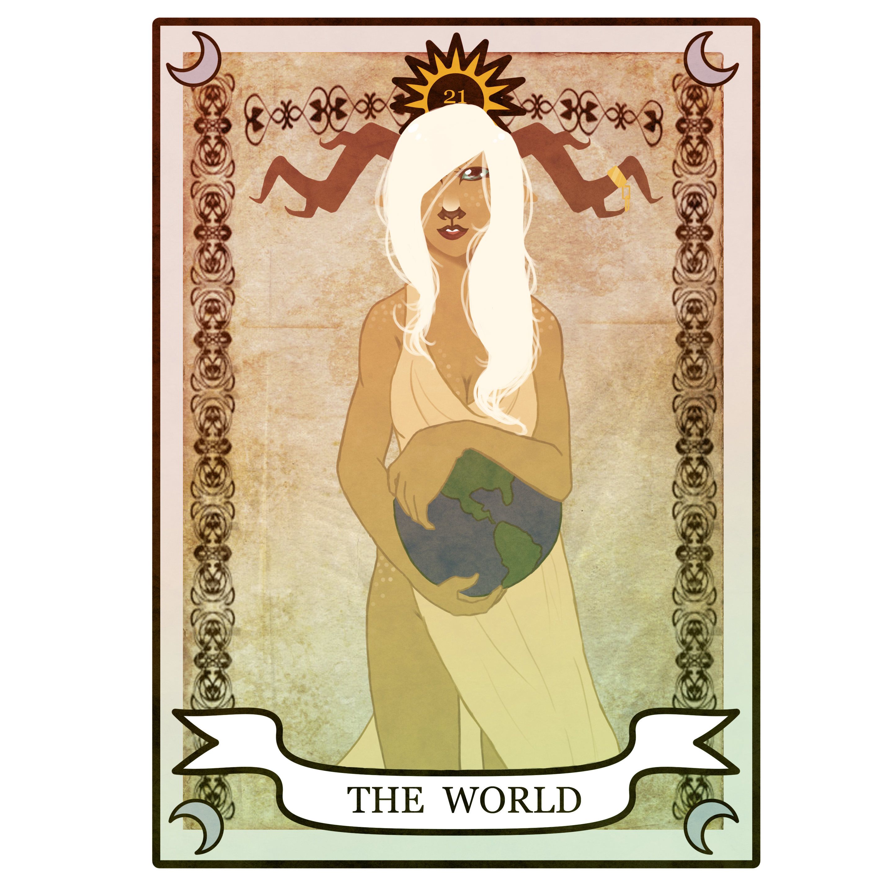 Noel Tarot Card Meme- The World