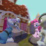 Sister Pic(remake)- Pinkie, Maud, Marble and Lime.
