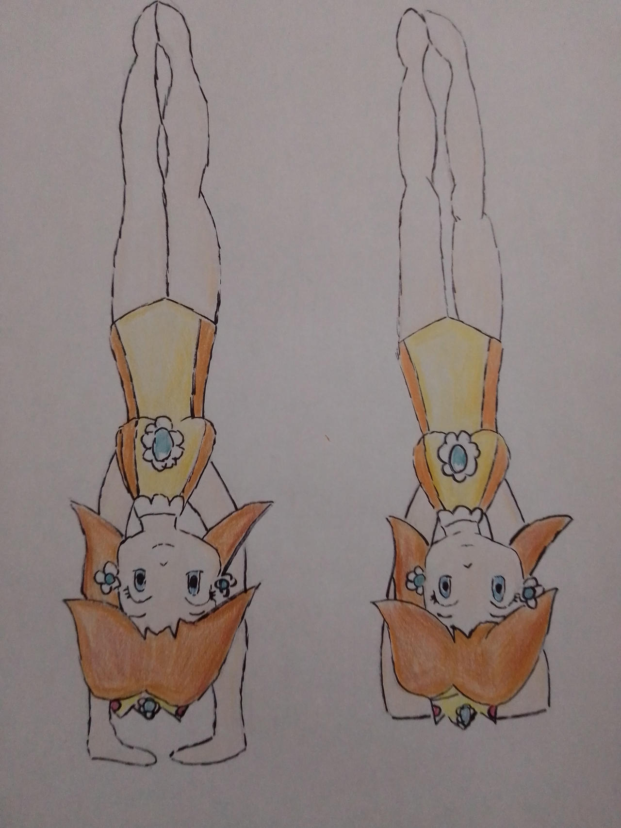 Daisy Handstand Princess Daisy Yoga Headstand and Handstand pose by LunaLife20 on ...