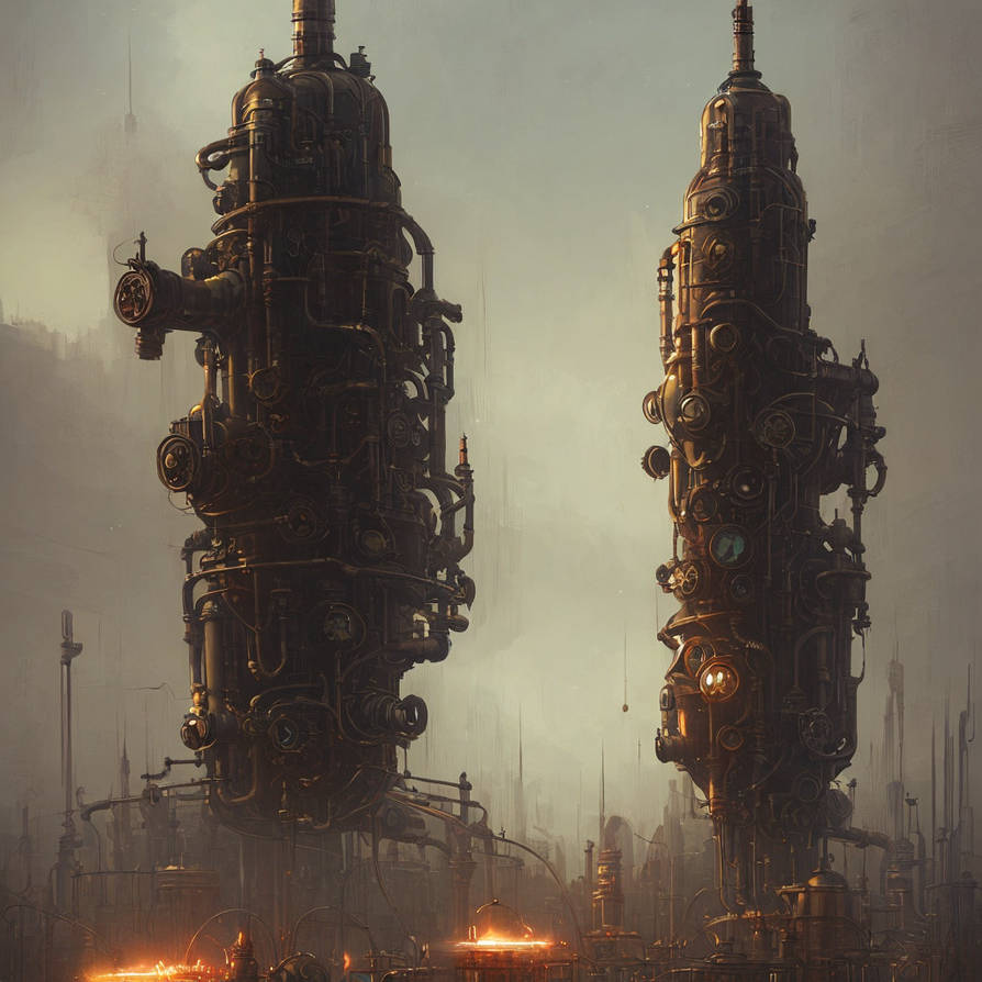 Stesmpunk Rockets Steampunk-rocket-professional-ominous-concept-art- by ziggyxdust on ...