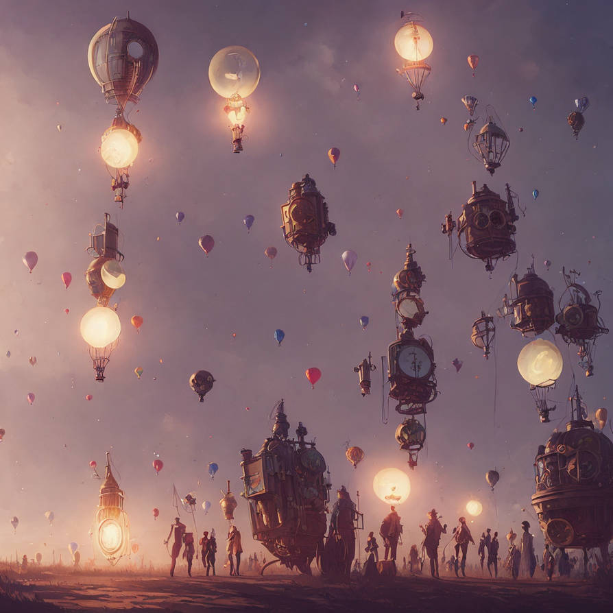 Stesmpunk Rockets Steampunk-rockets-and-ballons-unreal-engine-greg-r by ziggyxdust on ...