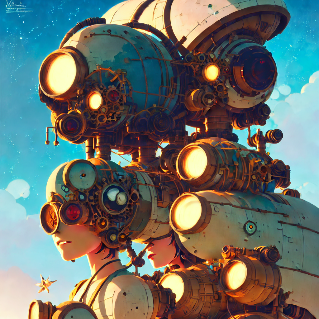 Stesmpunk Rockets Girl-closeup-steampunk-atomic-rocket-in-the-city-g by ziggyxdust on ...