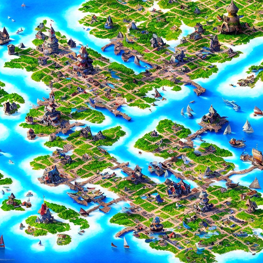 Isometric-islands-map-with-fantasy-village-and-shi by ziggyxdust on ...