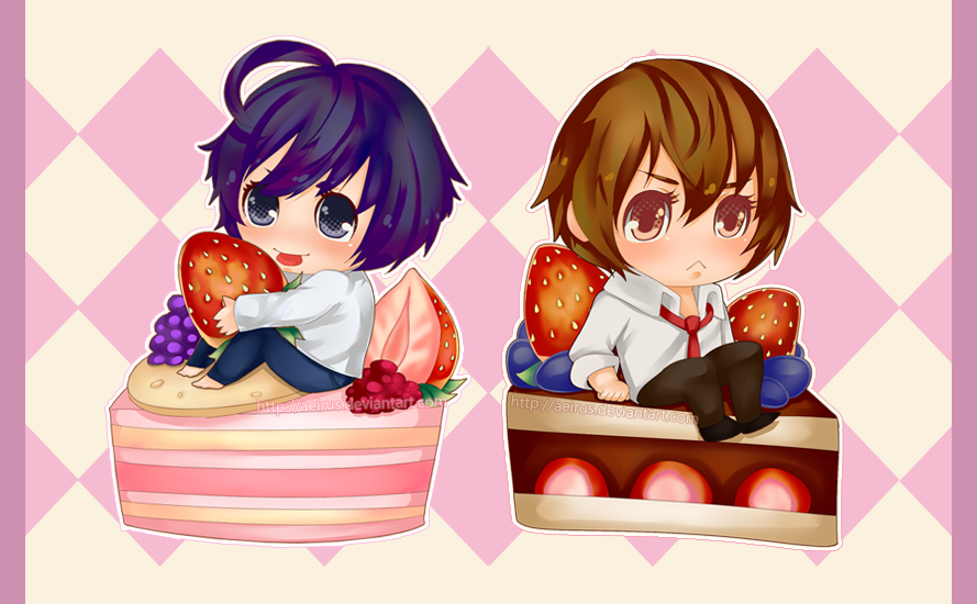 Death Note Shortcake Death Note: Cake Chibi Set by Aeirus on DeviantArt