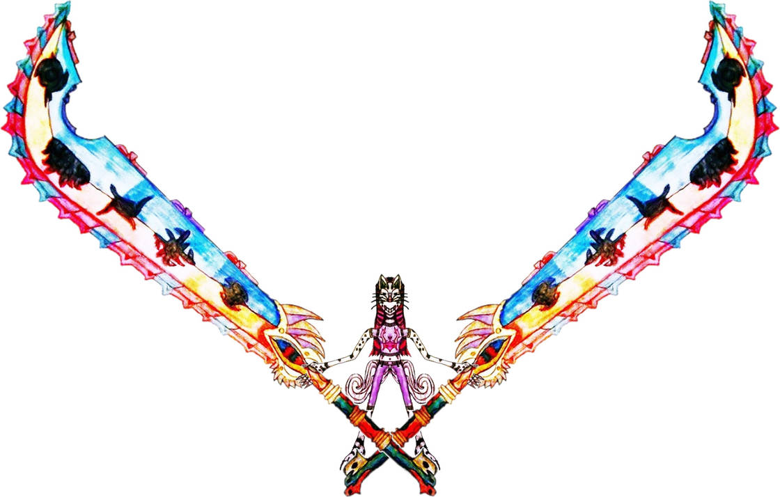 Reka holding ancient Egyptian fire and ice swords by Alisterlebeau on ...