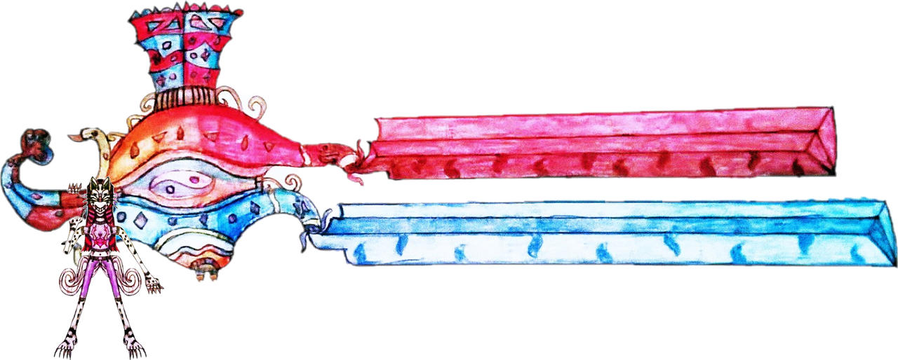 Reka, ancient Egyptian genie fire and ice sword by Alisterlebeau on ...