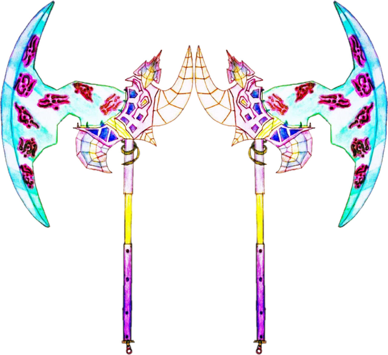 Ripper Runa Axe Rune crystal axe's by Alisterlebeau on DeviantArt