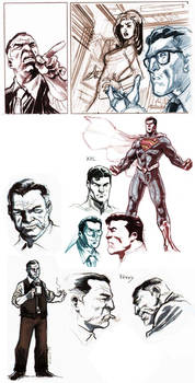 Superman sketches.