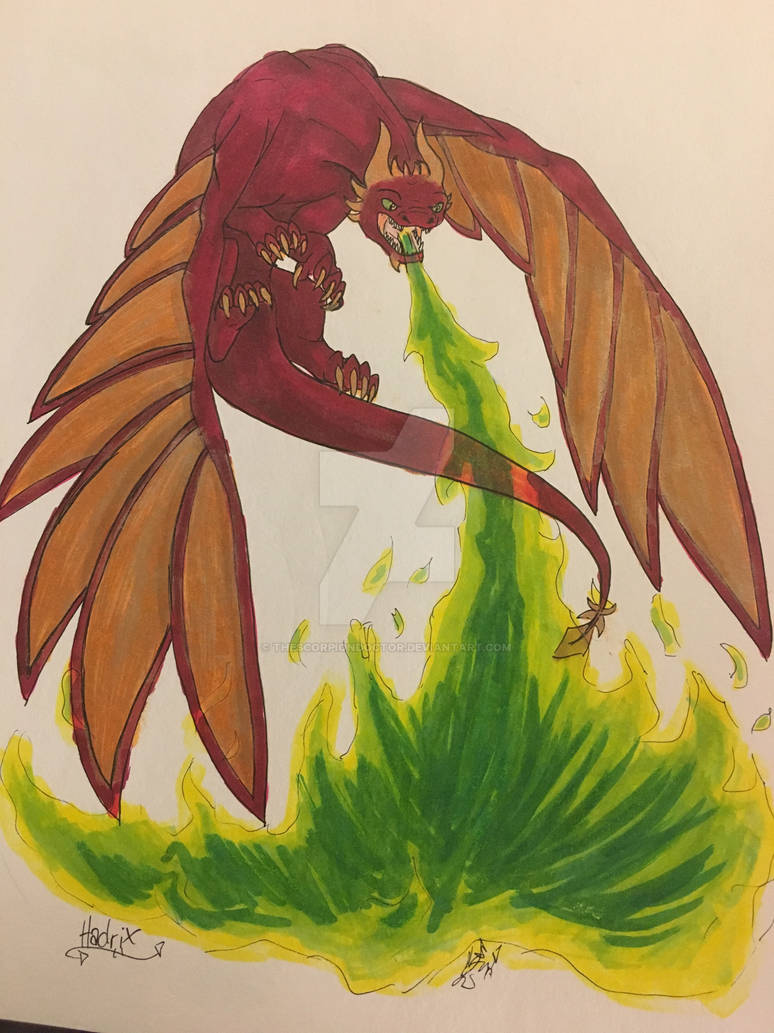 Hadrix Hadrix breathing fire by thescorpiondoctor on DeviantArt