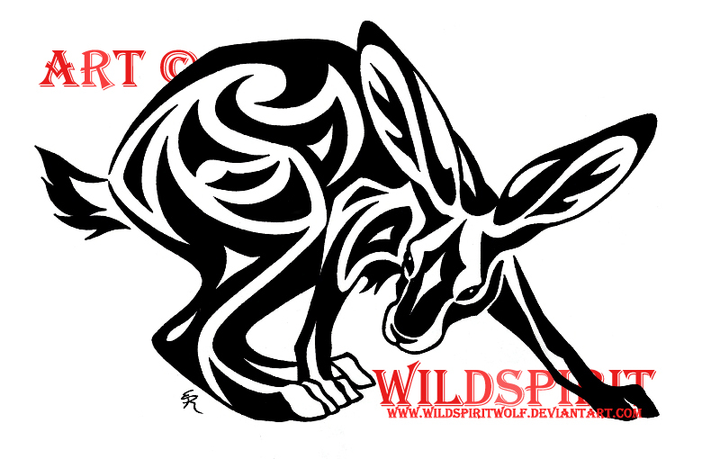 Tribal Hare Tattoo Design by WildSpiritWolf on DeviantArt Tribal Hare Tattoo Design by WildSpiritWolf on DeviantArt