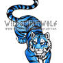 Blue Tiger Copic Tattoo