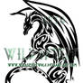 Maned Dragon Tribal Design