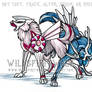 Palkia Dialga Pokemon Wolves