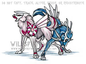 Palkia Dialga Pokemon Wolves