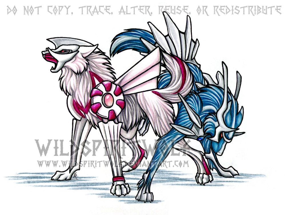 Palkia Dialga Pokemon Wolves