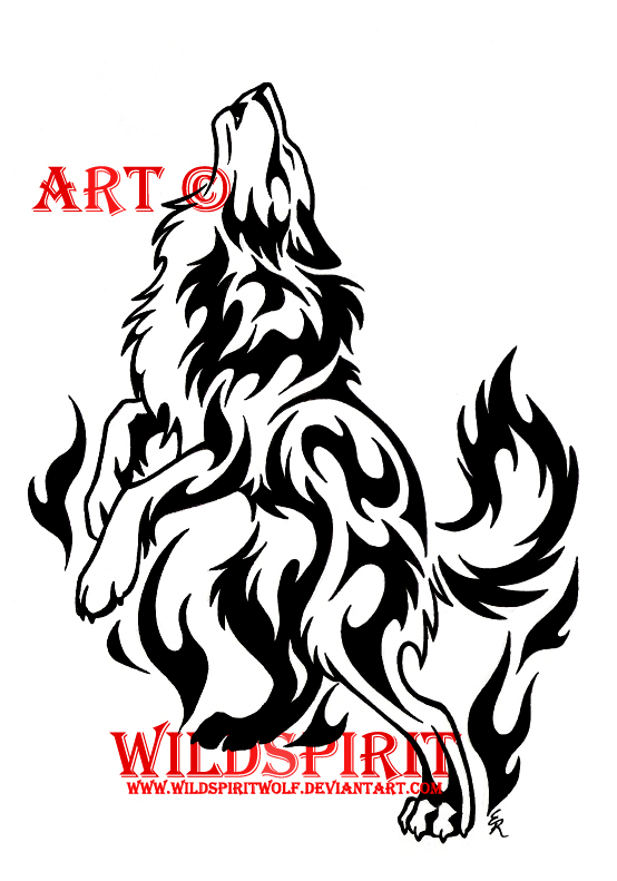 Spirit Flame Wolf Tattoo by WildSpiritWolf on DeviantArt