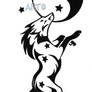 Three-Tailed Fox YinYang Moon