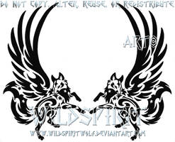 Winged Fox Pair Tattoo