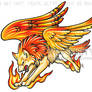 Phoenix Wolf Color Tattoo