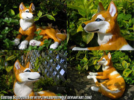 Latchme Wolf Sculpture