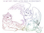 Tiger And Wolf Sketch by WildSpiritWolf