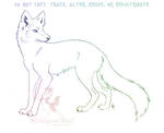 Summer Arctic Fox Sketch by WildSpiritWolf