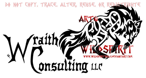 Wraith Consulting Wolf Logo by WildSpiritWolf