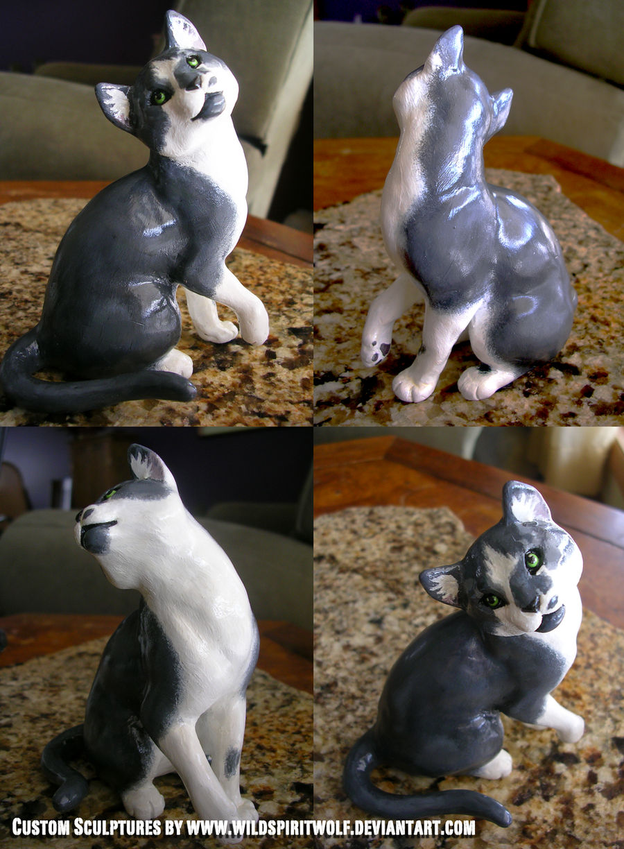 Misty Cat Sculpture