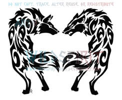 Love And Hate Tribal Wolves