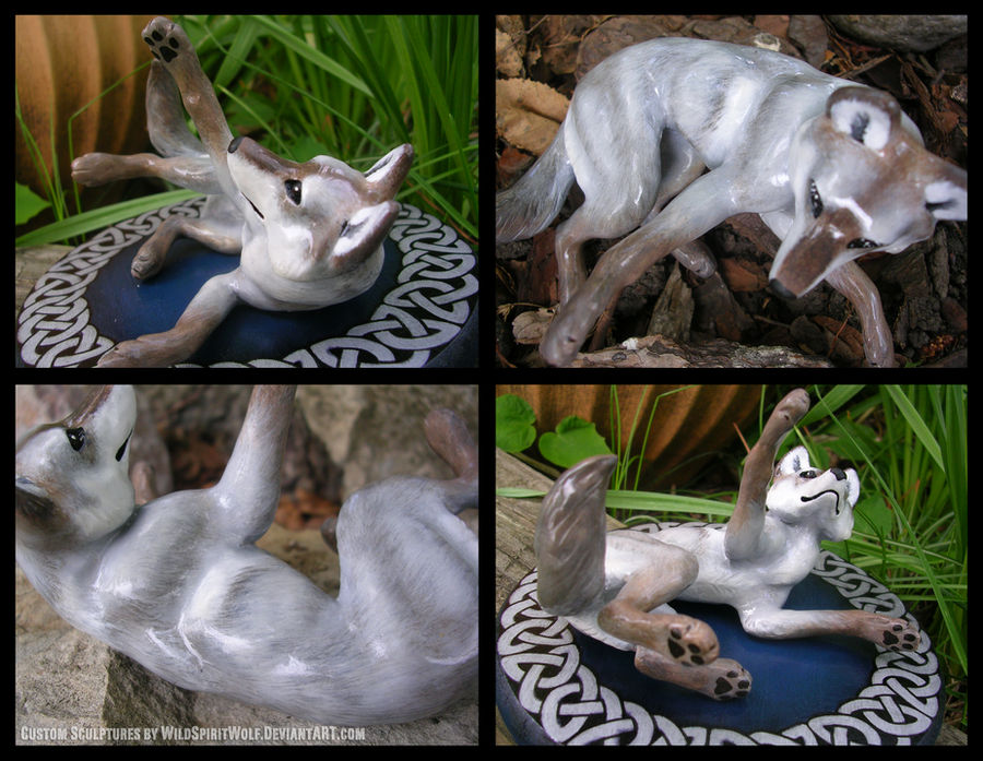 Celtic Wedding Topper Playful Wolf