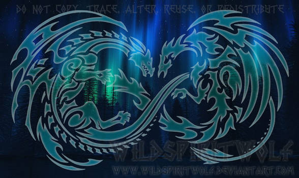 Sky Song Dragon And Phoenix Infinity Design