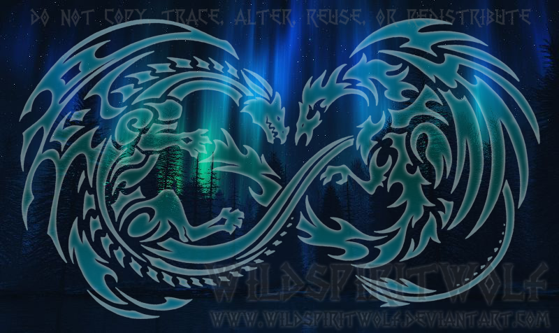 Sky Song Dragon And Phoenix Infinity Design by WildSpiritWolf on DeviantArt