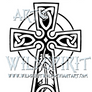 Celtic Cross And Feather Design