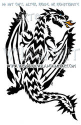 Monster Hunter Rathalos Tribal Design