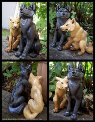 Spike And Macy Wolves Wedding Topper