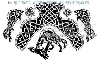 Fate Of The Gods Ragnarok Knotwork Design