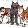 Four Wolves Commission