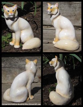 Rommel Cat Memorial Sculpture