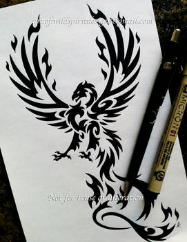 Taloned Phoenix - Tribal Design