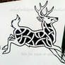 Leaping Stag - Knotwork Design