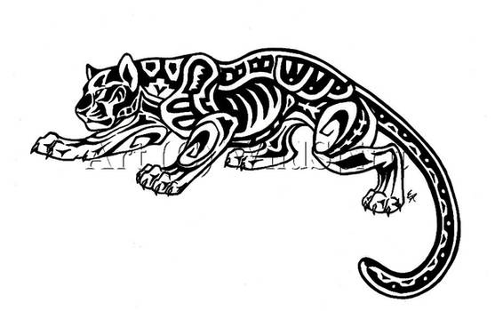 Aztec Jaguar Tattoo Commission