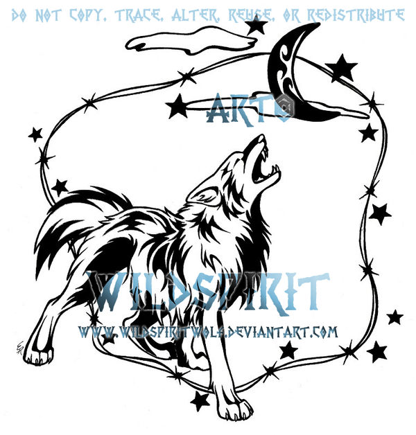 Howling Coyote Tattoo Commish by WildSpiritWolf on DeviantArt