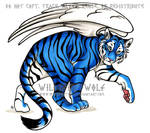 Commission Blue Tiger Copic by WildSpiritWolf