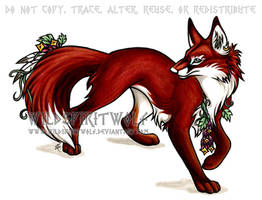 Flower Fox Copic