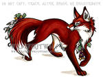 Flower Fox Copic by WildSpiritWolf